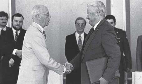 Lennart Meri ja Boriss Jeltsin