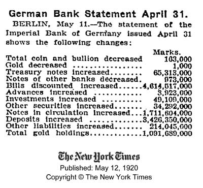 Saksa Imperiaalpanga raport