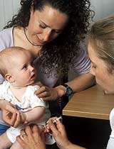 Vastutustundlik ema viis lapse vaktsineerimisele.