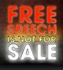 free speech is not for sale